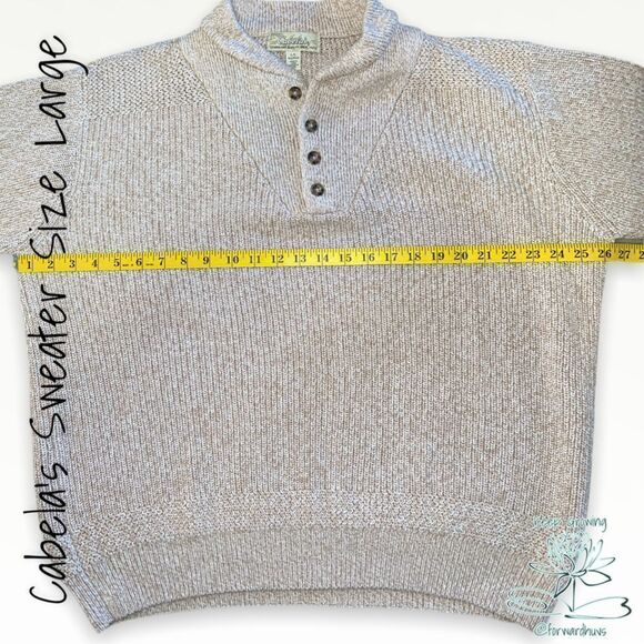 Cabela’s Men’s Cotton Sweater Size Large - Picture 5 of 10